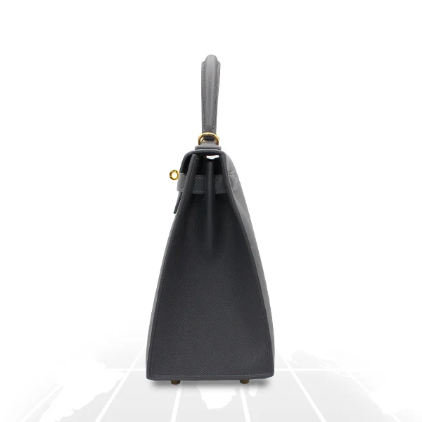 Hermes Kelly 28 Veau Epsom Ardoise Gold Hardware - Image 3