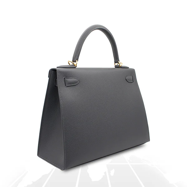 Hermes Kelly 28 Veau Epsom Ardoise Gold Hardware - Image 4