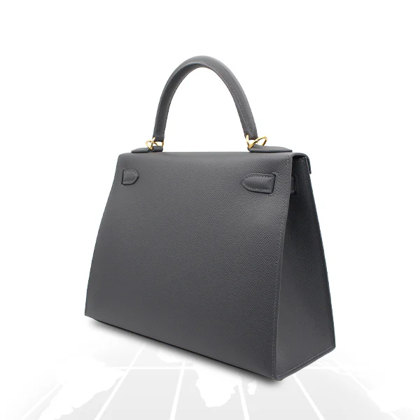 Hermes Kelly 28 Veau Epsom Ardoise Gold Hardware - Image 6