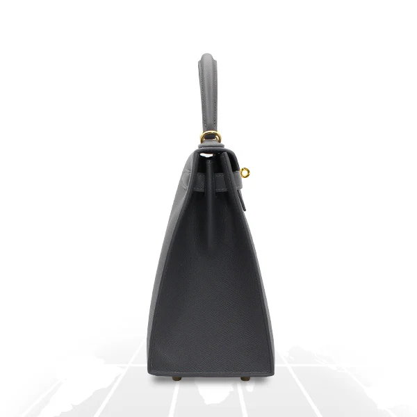 Hermes Kelly 28 Veau Epsom Ardoise Gold Hardware - Image 7
