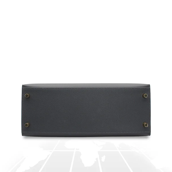 Hermes Kelly 28 Veau Epsom Ardoise Gold Hardware - Image 9
