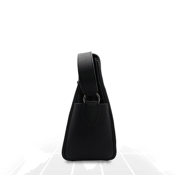 Hermes Kelly Messenger GM Black (89) Togo Palladium Hardware - Image 3